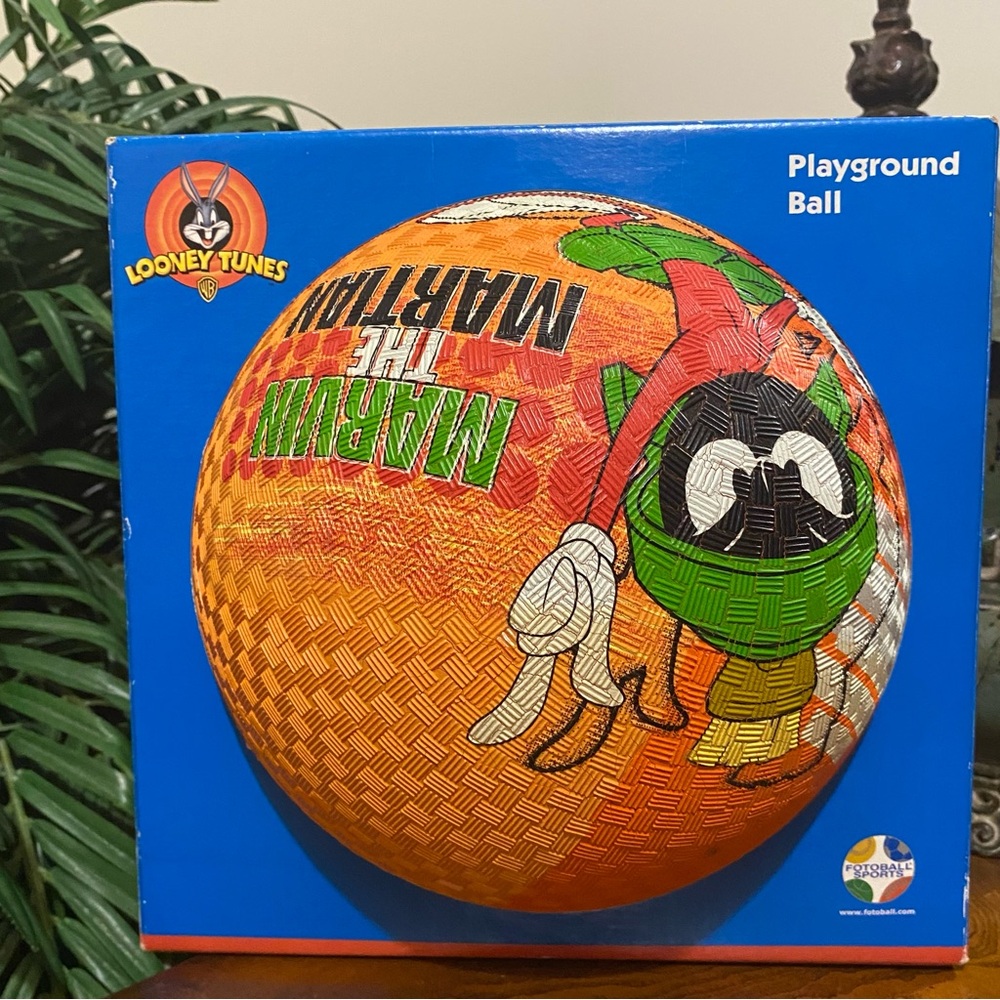 1999 Warner Bros. Marvin the Martian Orange Playground Ball